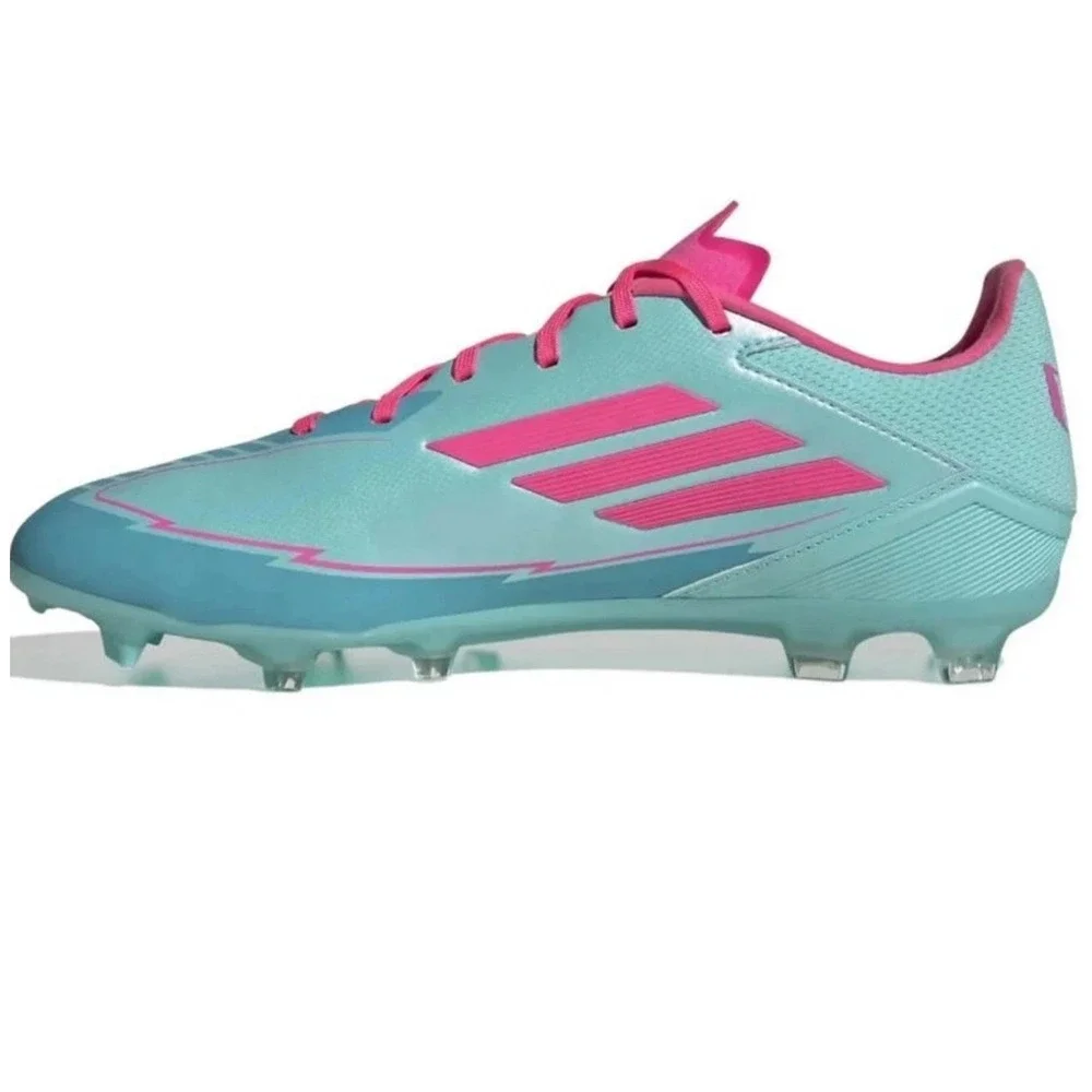 Adidas F50 League FG Messi Soccer Cleats Cyan Pink IH0928 Mens 11